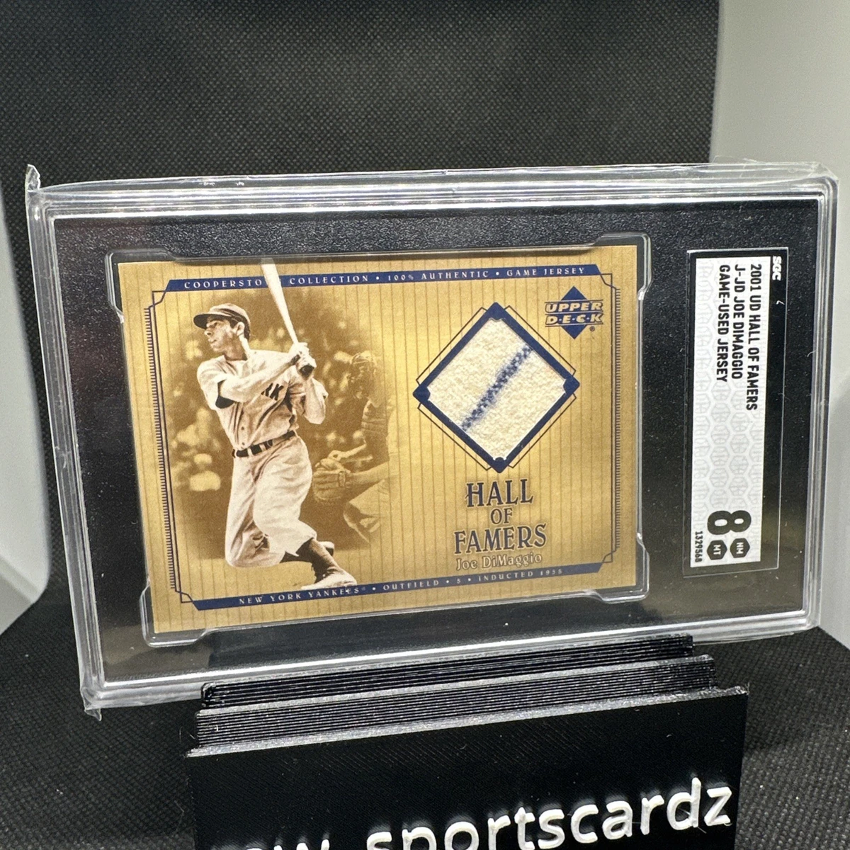 その他 Upper deck 2002 Joe DiMaggio Jersey Card 2002 Upper Deck Piece of History #39 Joe DiMaggio New York Yankees