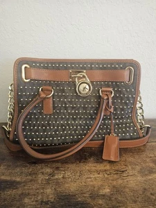 Michael Kors Studded Chain Handbag Purse - Picture 1 of 10