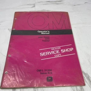 MANUAL DEL OPERADOR DEL TRACTOR JOHN DEERE 2240 - OEM OM-L31364 Edición H5 - Imagen 1 de 2