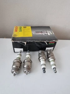 X4 BOSCH SPARK PLUG D6BC 0242340501 CAPRI CORTINA SIERRA TRANSIT OHC NOS - Picture 1 of 4