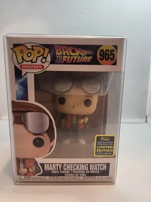BACK TO THE FUTURE FUNKO POP - MARTY CHECKING WATCH LIMITED #965 UNIVERSAL - Photo 1/4