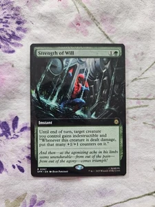 NM Extended Art Strength of Will, MTG, Marvel's Spider-Man, Magic, 267 - Bild 1 von 2