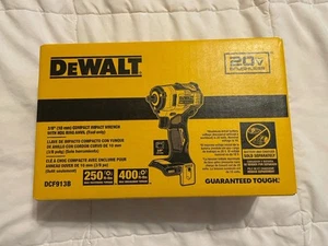 DeWalt DCF913B 20V MAX 3/8 in. Impact Wrench w/Hog Ring Anvil (Tool Only) New - Picture 1 of 3
