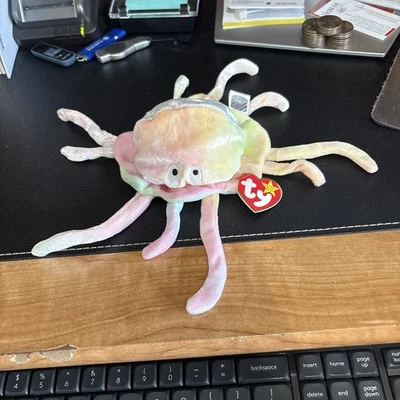 Ty Beanie Baby Goochy the  rainbow colored octopus w/tag - Image 1 of 3