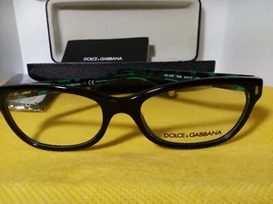 NEW D&G Dolce Gabbana DD1205 1826 52/17 135 Black/Emerald EYEWEAR SALE! - Picture 1 of 7