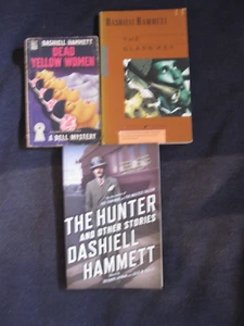 Lot of 3 Dashiell Hammett Paperbacks, Dead Yellow Women, Glass Key, The Hunter - Bild 1 von 3