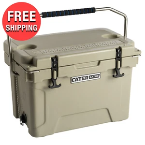 Insulated Portable Heavy-Duty Ice Chest Cooler Outdoor Fishing Camping | 20 Qt. - Picture 1 of 12