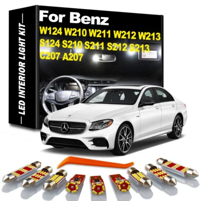 Kit de luces interiores LED para coche Canbus para Mercedes Benz Clase E W124 W210 W211 W212 Foto 1 de 4