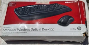 Microsoft Wireless Optical Desktop Keyboard & Wired Mouse PC/Mac/PS2 USB Port - Picture 1 of 6
