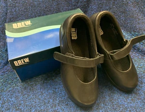 Drew Bloom II 14353-12 Size 8 WW Black Calf New in Box Never Worn - Picture 1 of 9