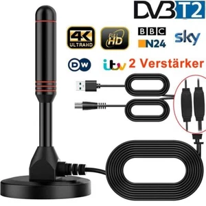 Neu DVB-T2 HD Antenne 36DBi Verstärker 5M KabelFernsehkanäle Free TV-Programme - Bild 1 von 12