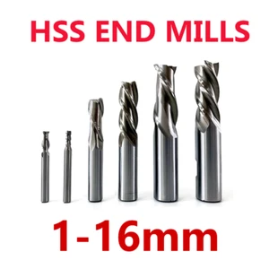 1 mm-20 mm HSS-AL Endfräser 2-Flöte 4-Flöte Fräser - Bild 1 von 1
