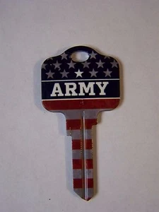Llave en blanco Army Kwikset House - Imagen 1 de 2