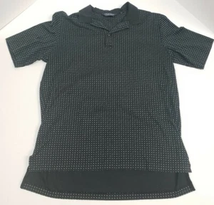 RALPH LAUREN POLO GOLF Black/White Textured Golf Shirt I19 - Picture 1 of 3