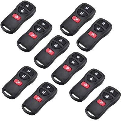 10 piezas para 02 03 04 05 06 2007 Nissan Frontier Xterra coche mando a distancia llavero Foto 1 de 4