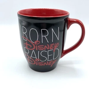 Disney Store “Born Disney Raised Disney” Coffee Mug Cup Mickey Mouse Balloons - Imagen 1 de 4