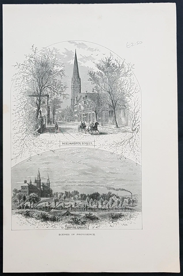 Antigua impresión de escenas de América pintoresca de 1872 en Providence, Rhode Island Foto 1 de 1