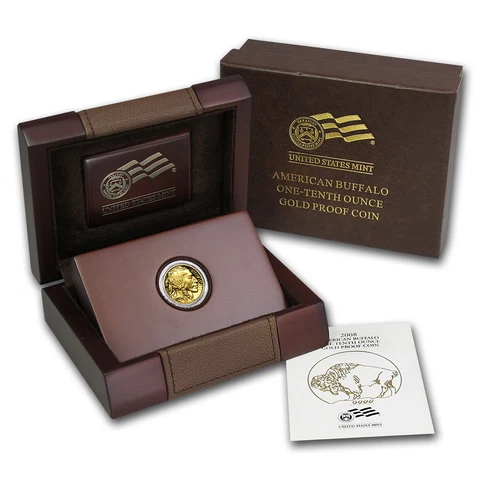 2008-W 1/10 oz Proof Gold Buffalo (w/Box & COA) - SKU #57266 Cover