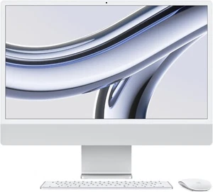 Computer Pc Fisso All in One Apple IMAC 2023 M3 8 CPU 8 GPU 8+256GB Silver MQR93 - Foto 1 di 8