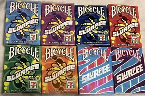 SUPER RARE COMPLETE SET OF 7-11 BICYCLE SLURPEE PLAYING CARDS - Picture 1 of 2