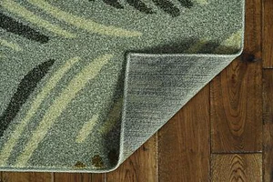 3' X 5' Gray Tropical Botanical Area Rug - Picture 1 of 1