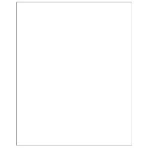 White Full Sheet Labels for Laser and Inkjet Printers, 8 1/2 x 11 1 - Bild 1 von 4