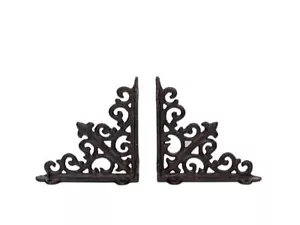 2 Regalwinkel Regalstützen Wandwinkel Antik Stil Gusseisen T: 14 cm (9351) - Bild 1 von 4