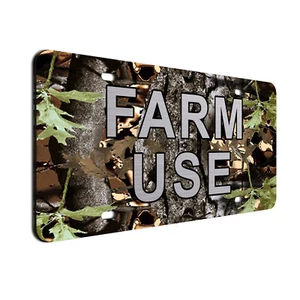 Farm Use License Plate | Durable Car Tag | Gift for Farmers | UV Printed| Made i - Picture 1 of 16