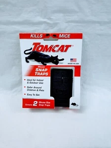 Tomcat Mouse Size Snap Traps 2 Pack Made In USA - Picture 1 of 2