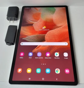 Samsung Galaxy Tab S7 FE 128 GB, Wi-Fi, 12,4 pulgadas Mystic Pink Sin S-Pen 9,5/10 - Imagen 1 de 6