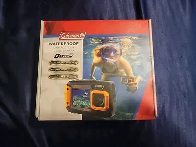 Цифровая камера водонепроницаемая Coleman Duo2 2V9WP 20 Мп двойной экран желтая - Изображение 1 из 4