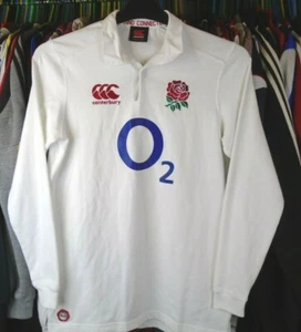 MAGLIA MAGLIA ENGLAND 2012 HOME CANTERBURY RUGBY UNION TOP RAGAZZI 13-14 ANNI - Foto 1 di 5