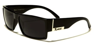 lunettes de soleil LOCS gafas sol rap poker rappeur motard 8LOC91026 (BK/MB) - Imagen 1 de 5