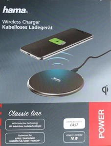 HAMA 00087614 Kabelloses Ladegerät-Set; Wireless Charger, Induktionsladegerät - Zdjęcie 1 z 4
