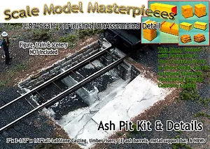 Aschengrube & Details Kit für Roundhouse HO Maßstab Modell Meisterwerke/Yorke **NEU* - Bild 1 von 12