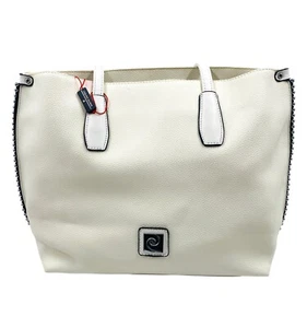 Pierre Cardin White Faux Leather Shoulder Bag Handbag - Picture 1 of 15