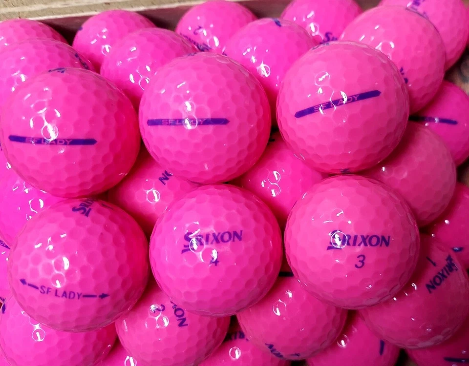 24 pelotas de golf Srixon Soft Feel Lady (SF Lady) 5A/4A rosa excelente estado Foto 1 de 2