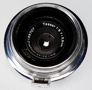 Contax Rangefinder RF Chrome Carl Zeiss Jena 2.8cm f8 Tessar - Picture 1 of 23