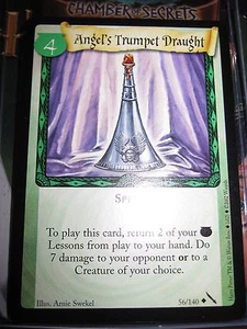 H P TCG CARD CHAMBER OF SECRETS ANGEL'S TRUMPET DRAUGHT 56/140 UNCO MINT ENGLISH - Picture 1 of 1