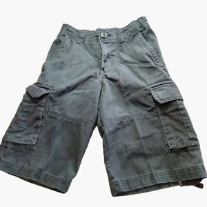 Gray Cargo Shorts Boys L Large Hiking Gorpcore - Picture 1 of 9