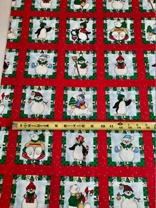 Stoff Daisy Kingdom Craft Square 1996 Weihnachten Urlaub Baumwolle Meterware - Bild 1 von 7
