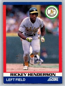 1991 Score 100 Superstars #10 Rickey Henderson - Picture 1 of 2