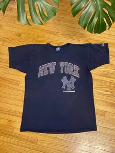 Vintage 80s 1988 XL New York Yankees MLB Champion Single Stitch T-Shirt USA - Picture 1 of 9