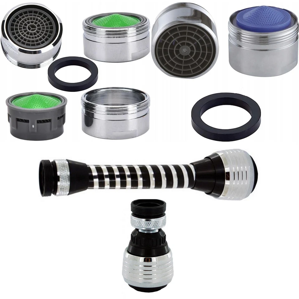 Wasserhahnaufsatz Strahlregler Perlatorset M22/M24/M28 flexibel & wassersparend - Bild 1 von 1