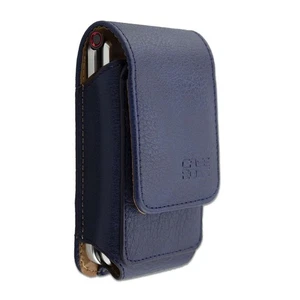 caseroxx Leather bag with belt loop for Emporia TOUCHsmart V188 in blue made of  - Picture 1 of 5