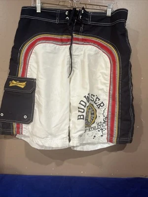 Budweiser Beer Swim Shorts Trunks Official Product Vintage Long Board Size 34 - Image 1 of 4