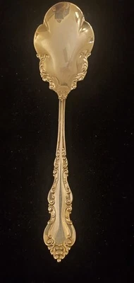 Warwick Sterling International Silver c. 1898 Large Jelly Spoon No Monogram 7 In - Image 1 of 4