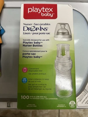 Forros para botellas de enfermería Playtex, de 8 oz a 10 oz - 100 unidades - Envío gratuito Foto 1 de 4