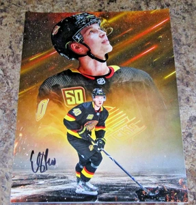 ELIAS PETTERSSON SIGNIERTES 8 X 10 MATTES FOTO VANCOUVER CANUCKS (A) SUPERSTAR - Bild 1 von 2