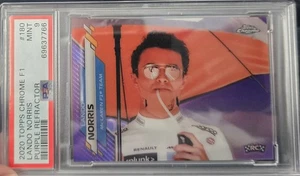 2020 Topps Chrome F1 Lando Norris Purple Refractor 374/399 Rookie RC PSA 9 - Bild 1 von 2